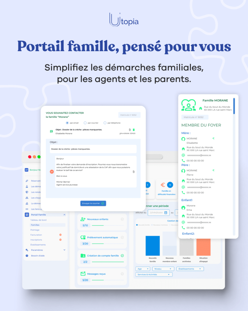 Logiciel enfance : Utopia lance son portail famille