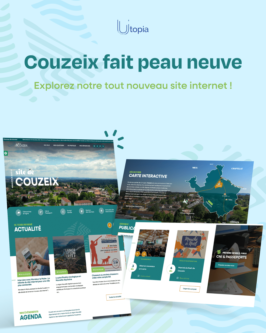Site internet mairie : Couzeix fait peau neuve