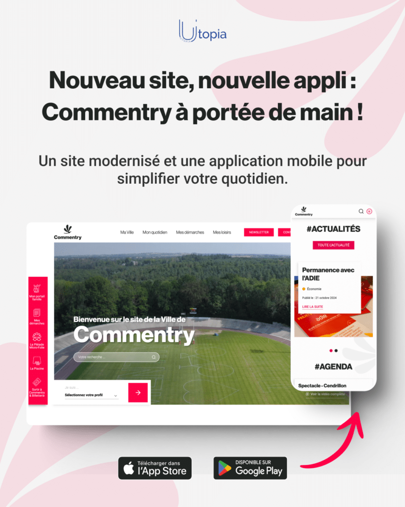 Création site mairie à Commentry