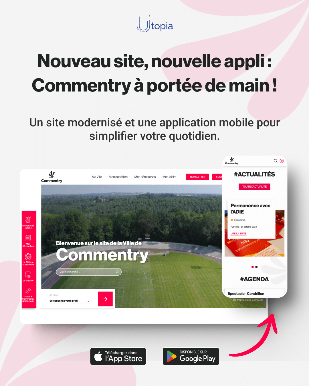 Création site mairie à Commentry